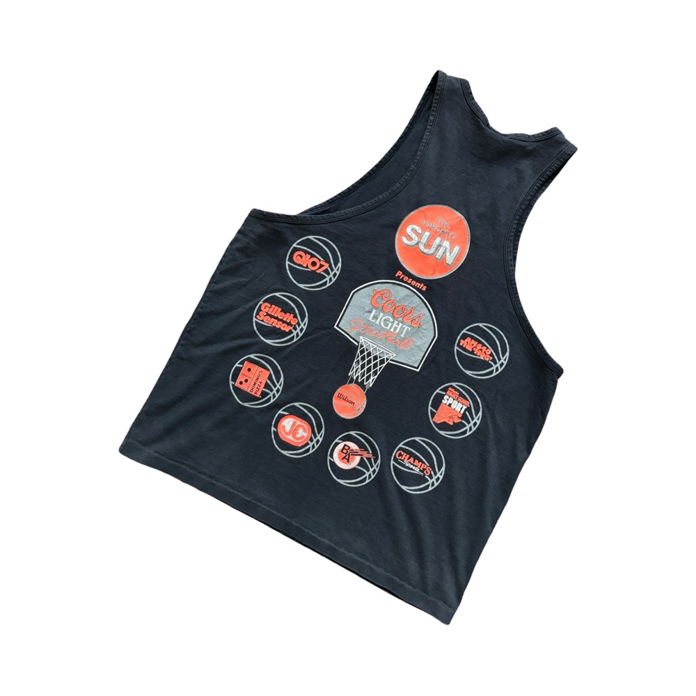 Vintage 80s Reebok x The Toronto Sun “Black Top” Tank Top